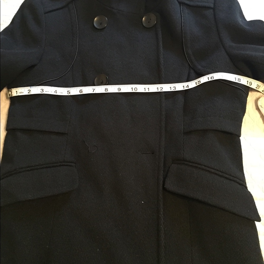 Marilyn & Me black pea coat Large - Picture 7 of 8